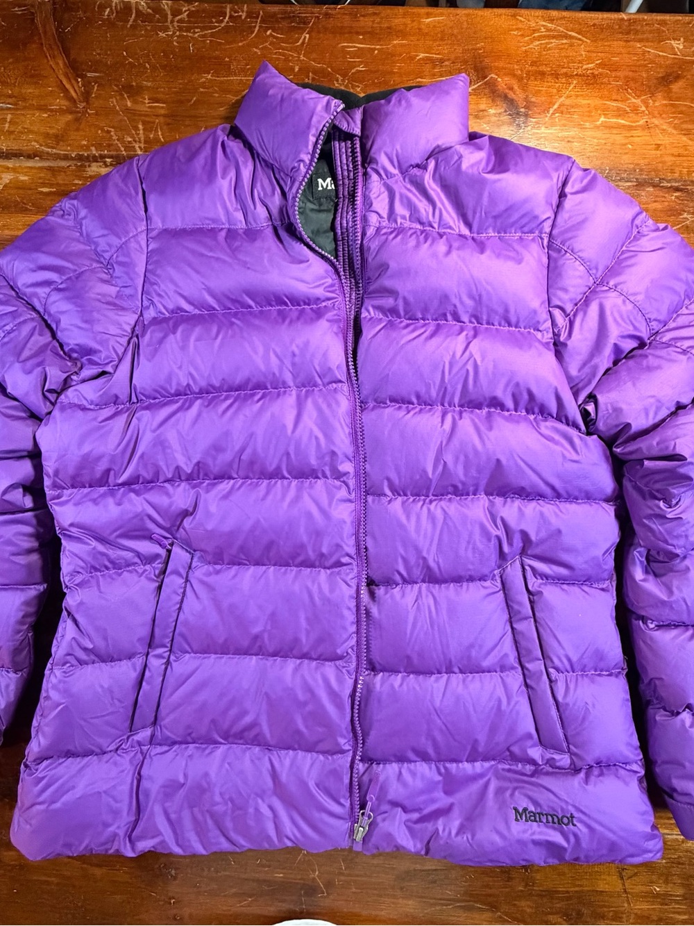 Marmot Women XL Purple Puffer 700 Fill Down Jacket Warm Outdoor Gorpcore
